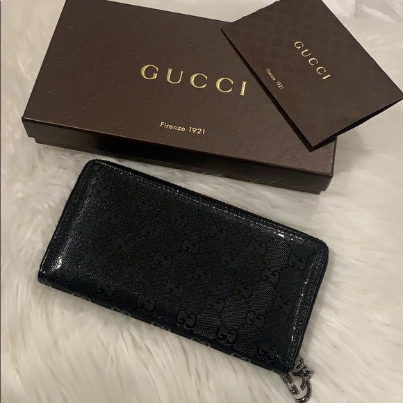 Auth Gucci Imprime zippy monogram wallet - Picture 2 of 11